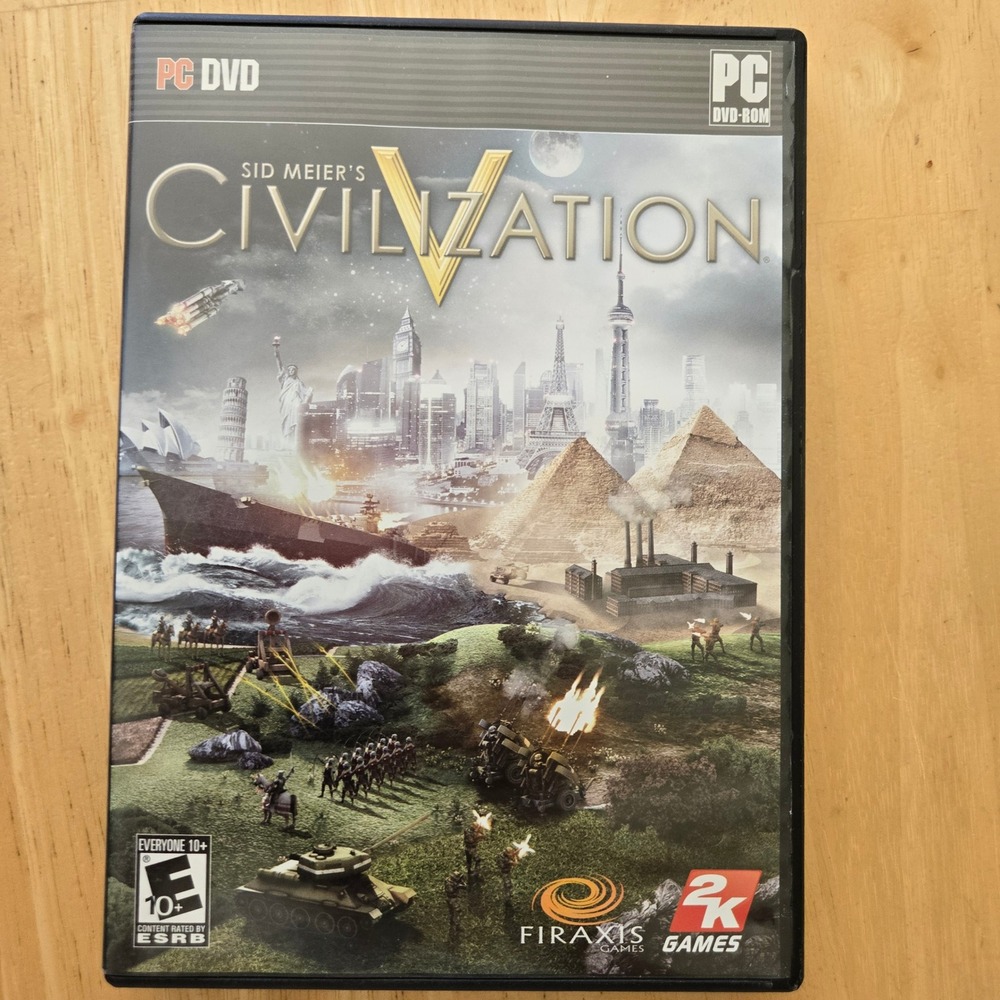 Sid Meier's Civilization V 5 PC DVD-ROM 2K Games Firaxis Strategy Complete